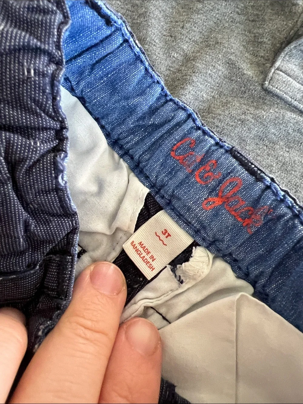 Ralph Lauren Gray Polo with Navy Embroidered-Pattern Shorts - Kids
